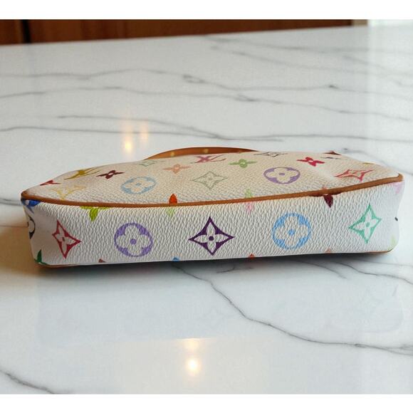 Authentic Louis Vuitton Pochette Multicolor Murakami Top Handle Bag MSRP: $2,700 - Picture 9 of 13